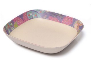 Тарелка FLOWER 21 см, бамбуковое волокно, Fissman 9473 1