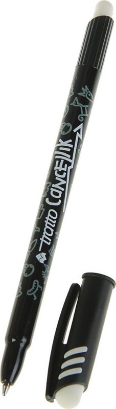 Ручка шариковая Tratto Cancellik со стираемыми чернилами, черная