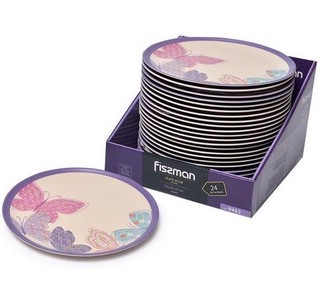 Тарелка FLOWER 20 см, бамбуковое волокно, Fissman 9463 2