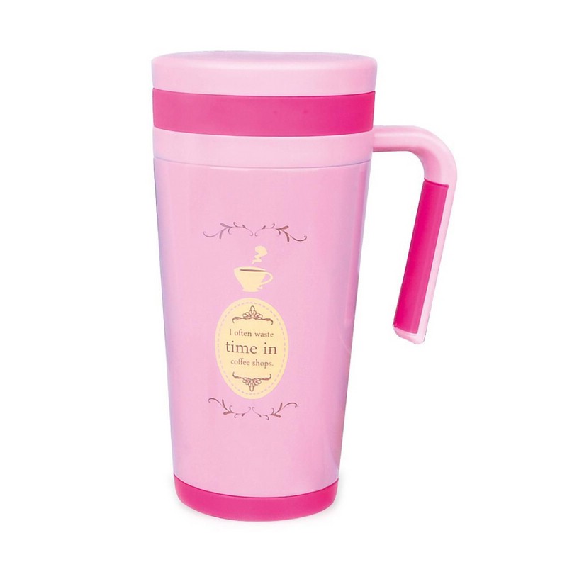 Термокружка детская 500 мл розовая, Fissman 9672