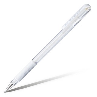 Ручка гелевая Pentel Hybrid Gel Grip, PK118-LW, 0.8 мм, цвет белый