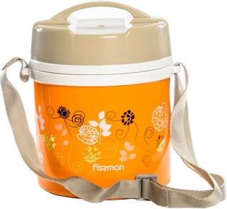 Термос для пищи 1400 мл оранжевый, Fissman 7940