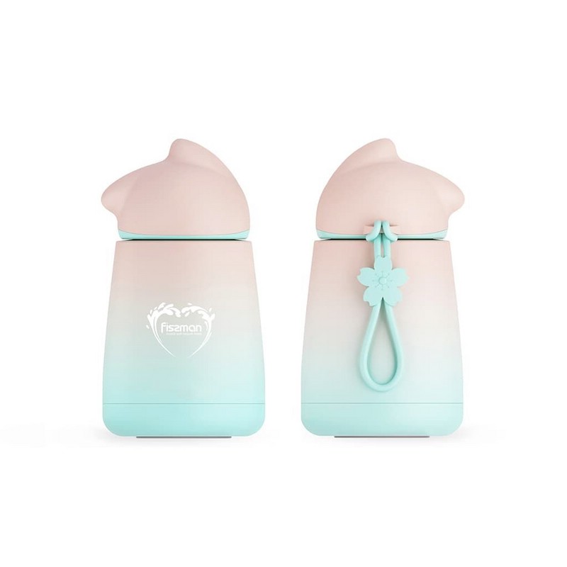 Термос 300 мл зелено-розовый, Fissman 9757