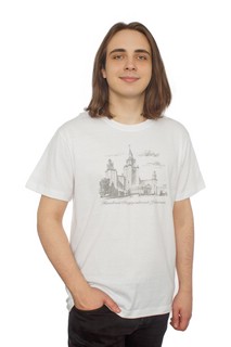 Футболка с видом главного здания МГУ имени М.В. Ломоносова