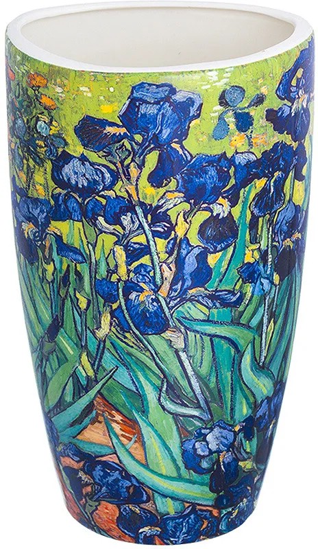 Ваза 'Ирисы' 13х10х22.5 см, фарфор NEW BONE CHINA