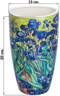 Ваза 'Ирисы' 13х10х22.5 см, фарфор NEW BONE CHINA 4