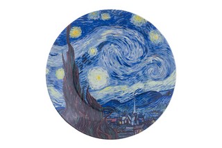 Тарелка декоративная 'Звездная ночь'' d 20 см, круг + крючок + подставка