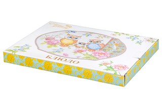 Блюдо 25*18,3*2 см 'Совушки' 3