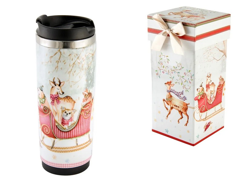 Термокружка 'Сани' из нержавеющей стали