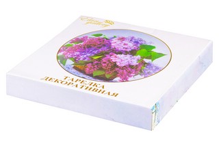 Тарелка декоративная 'Сирень' d 20 см, круг + крючок + подставка 6