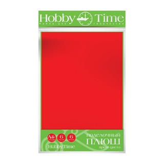 Поделочный плюш Альт Hobby Time 'Яркие цвета',A4, 5 л, 5 цв