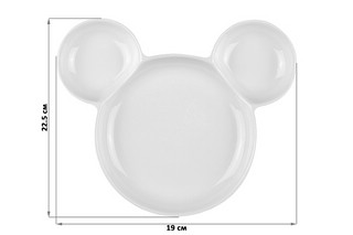 Тарелка сервировочная 22,5*19 *2,3 см 'Мышка'  7