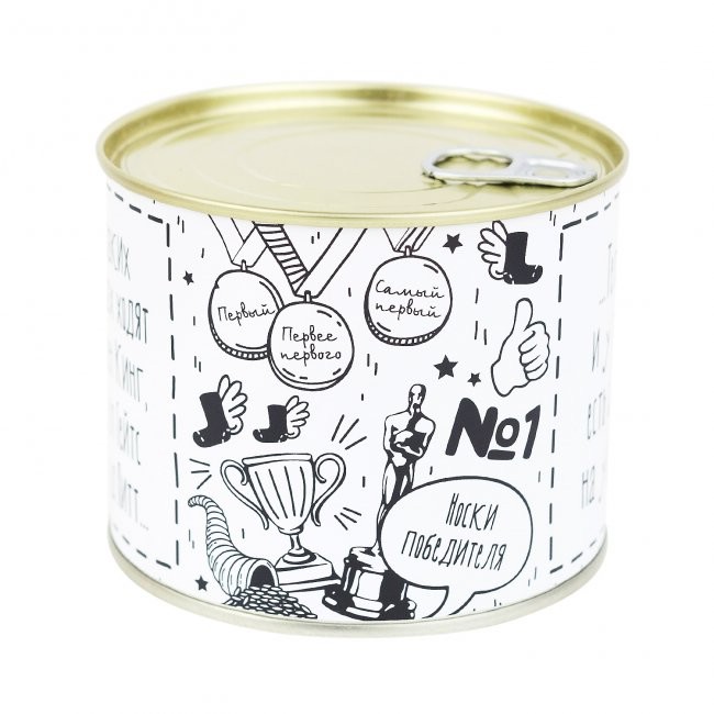 Носки в банке 'Для успешного человека'