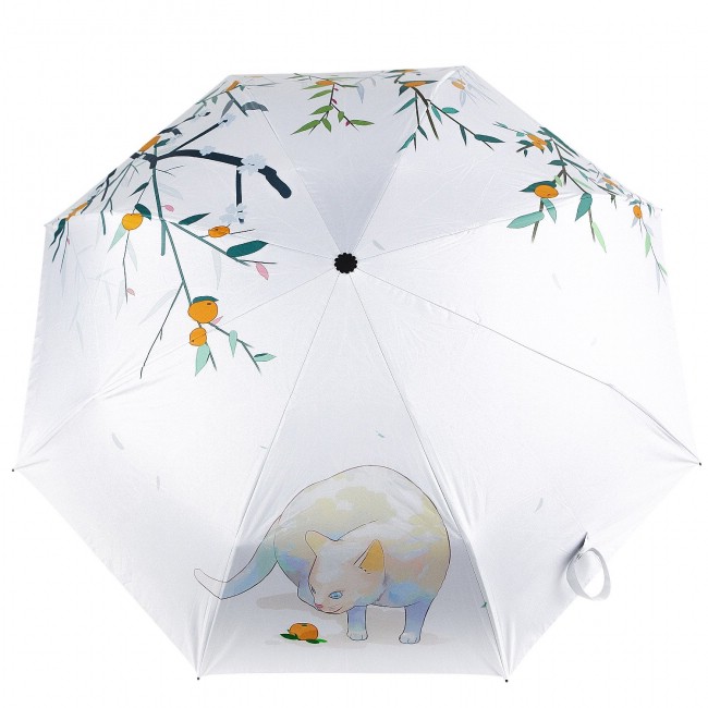 Зонт складной 'Кот с персиком'