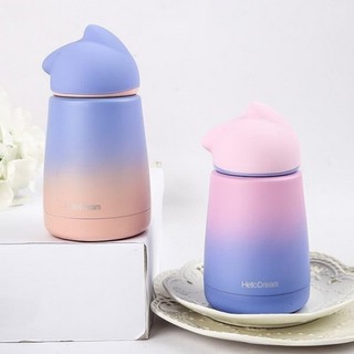 Термос 'Smart cat' (сиреневый с бежевым) 4