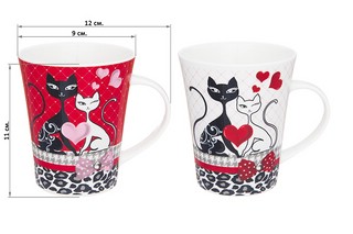 Набор кружек 2 пр. 350 мл 'Киски любовь' 2