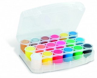 Набор красок гуашь 18 цветов классические, неон, металлик 3