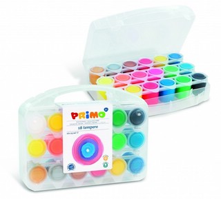 Набор красок гуашь 18 цветов классические, неон, металлик 1