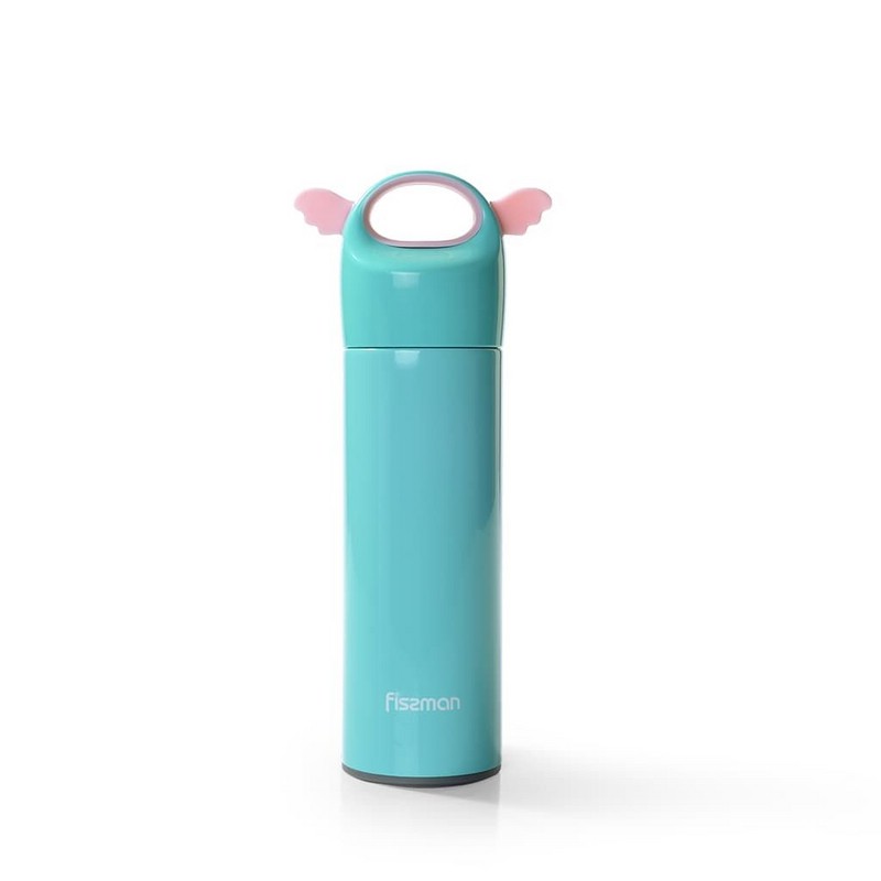 Термос Angel 400 мл голубой, Fissman 9648