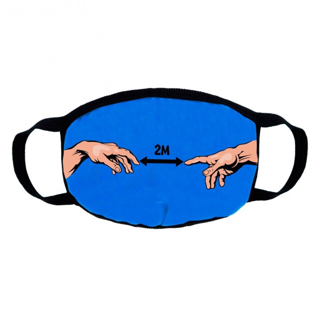 Маска трикотажная многоразовая двухслойная, 'Два метра'