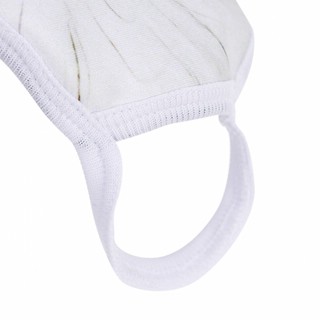 Маска трикотажная многоразовая двухслойная, 'Белый кролик' 4