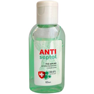 Гель антисептический для рук Antiseptol, 60мл