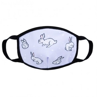 Маска трикотажная многоразовая двухслойная, 'Зайки' 1