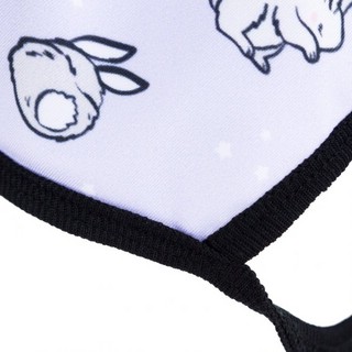 Маска трикотажная многоразовая двухслойная, 'Зайки' 3