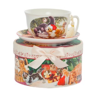 Чашка для кофе с блюдцем, фарфор