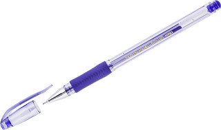 Ручка гелевая 0.5 мм, грип, синяя, Crown Hi-Jell Needle Grip