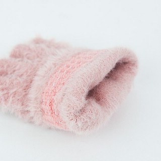 Варежки с рожками (розовые) 6