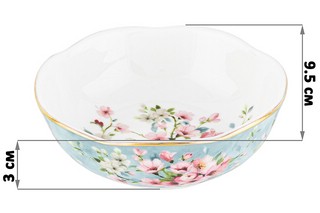 Розетка для варенья, 2 предмета 'Яблоневый цвет на голубом' 2