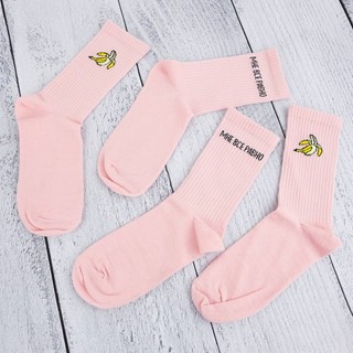 Носки в тубусе (2 пары) 'Банановые' (розовый), разм.35-39 10