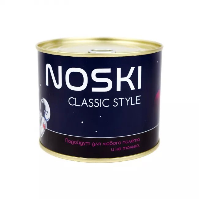 Носки в банке 'NOSKI' (мужские, черные)