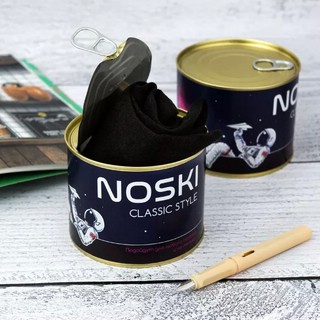 Носки в банке 'NOSKI' (мужские, черные) 5