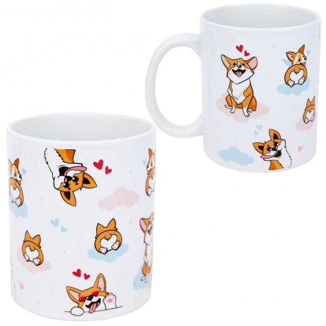 Кружка 'Корги в облаках'