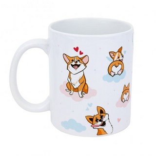 Кружка 'Корги в облаках' 2