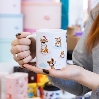 Кружка 'Корги в облаках' 7