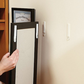 Держатели-застежки для картин COMMAND, КОМПЛЕКТ 4 шт., большие, белые, 17206 3