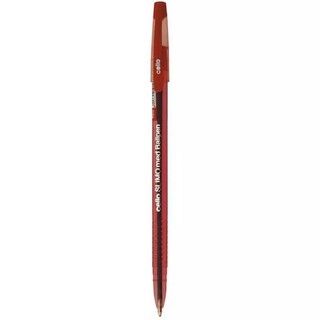 Ручка шариковая CELLO Slimo с колпачком, цвет красный, 1.0 мм