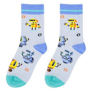 Носки детские 'Роботы', разм.18-20 (5-7 лет), артикул KW009-0...
