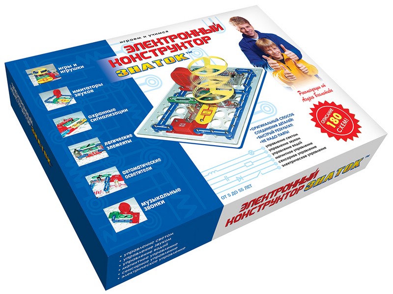 Конструктор 'Знаток' 180 схем, электронный