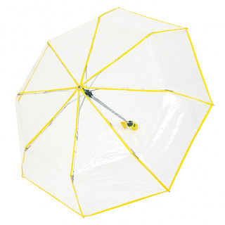 Зонт складной прозрачный (желтый), артикул KW041-000032