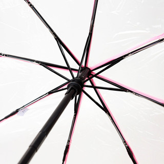Зонт складной прозрачный (розовый), артикул KW041-000065 6