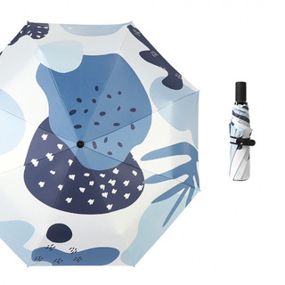 Зонт складной 'Тропики' (бело-голубой), артикул KW041-000080 3