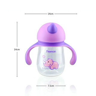 Детский поильник 260 мл, пластиковый, фиолетовый, Fissman 6901 4