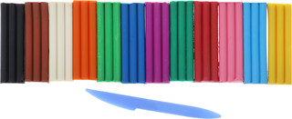 Пластилин восковой 'Кроха' 12 цветов, со стеком 4