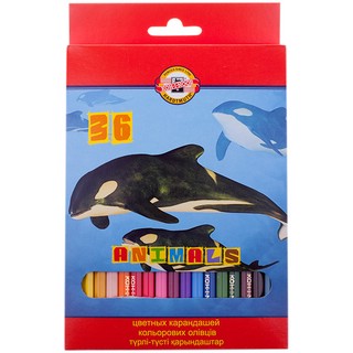 Цветные карандаши Koh-I-Noor 'Животные', 36 цветов
