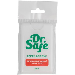 Антибактериальный спрей для рук Dr. Safe 20мл, флакон 