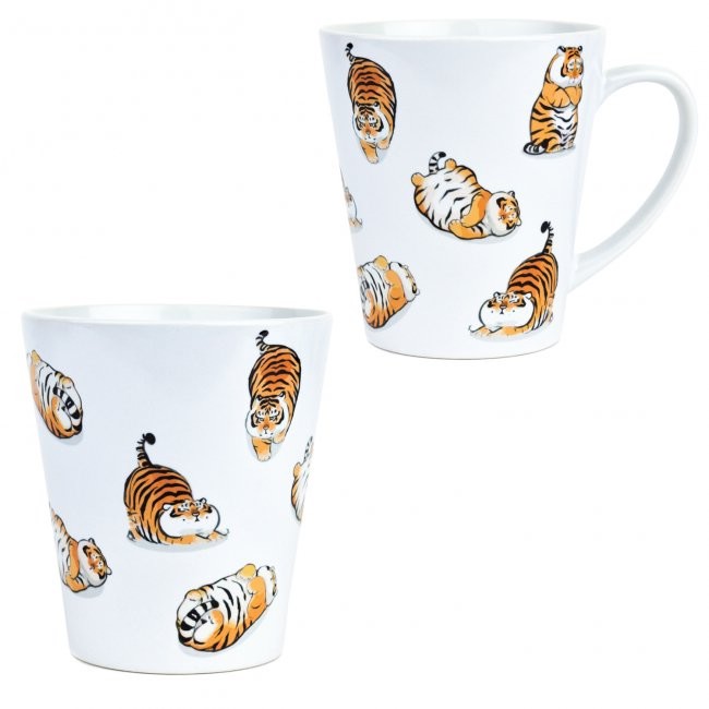 Кружка латте малая 'Тигры'